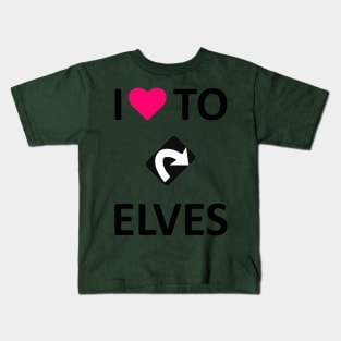 I Love to Tap Elves Kids T-Shirt